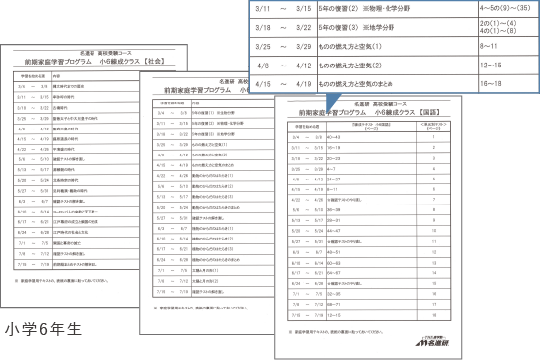 家庭学習プログラム