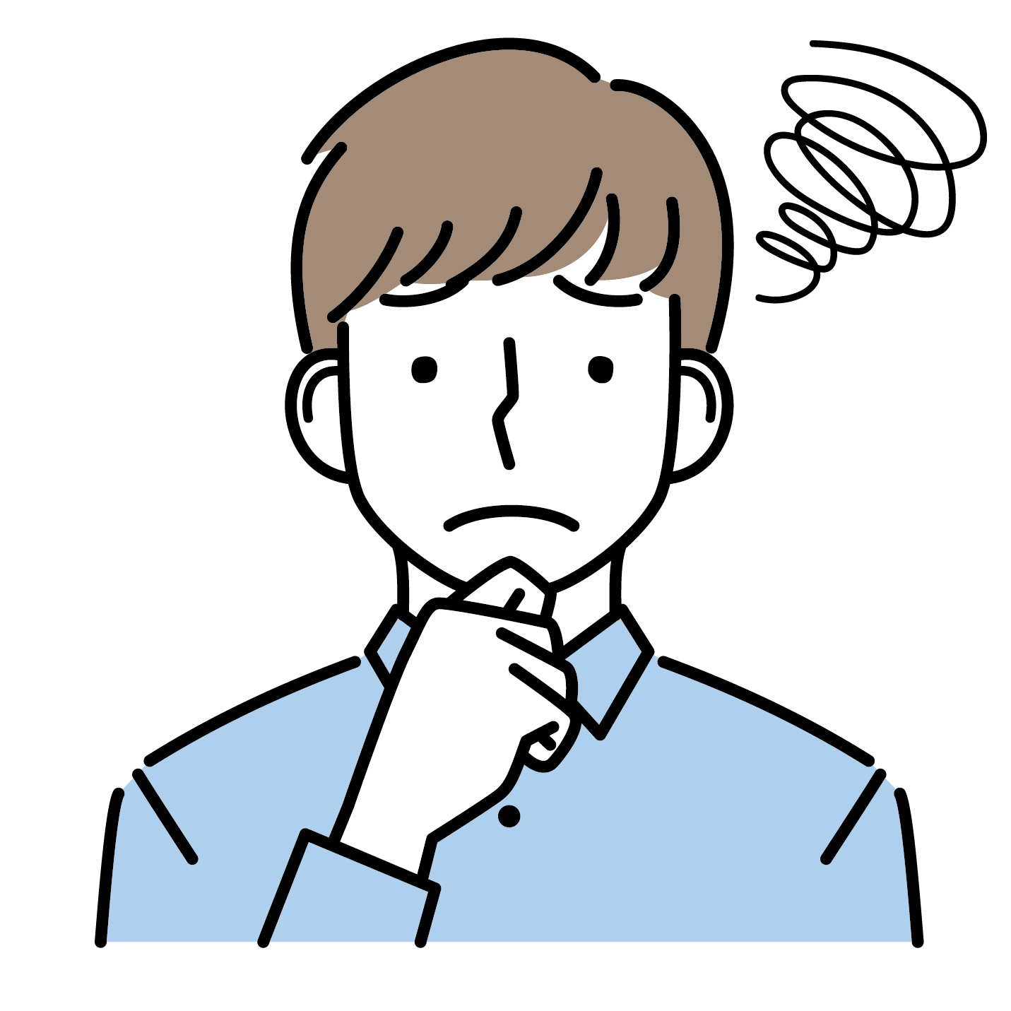 若い男性_アイコンセット_001